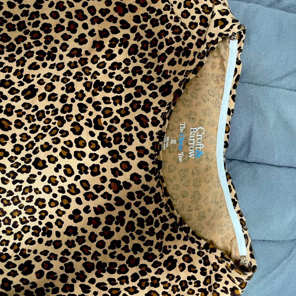 Cheetah print blouse